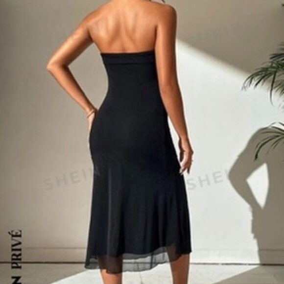 black strapless dress - Picture 2 of 8